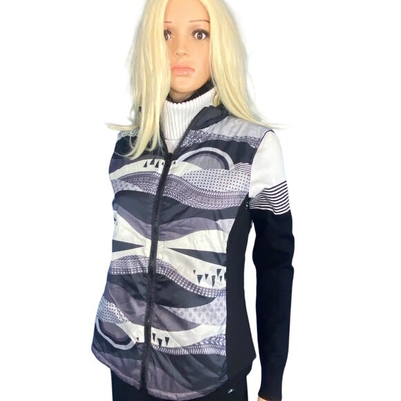 NWT Krimson Klover Sela Reversible Vest W's M Black Gray Ski Apres MSRP$149 - Picture 10 of 13